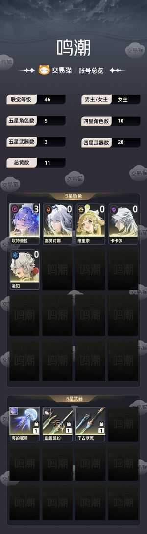 鸣潮【46级】 坎特雷拉31