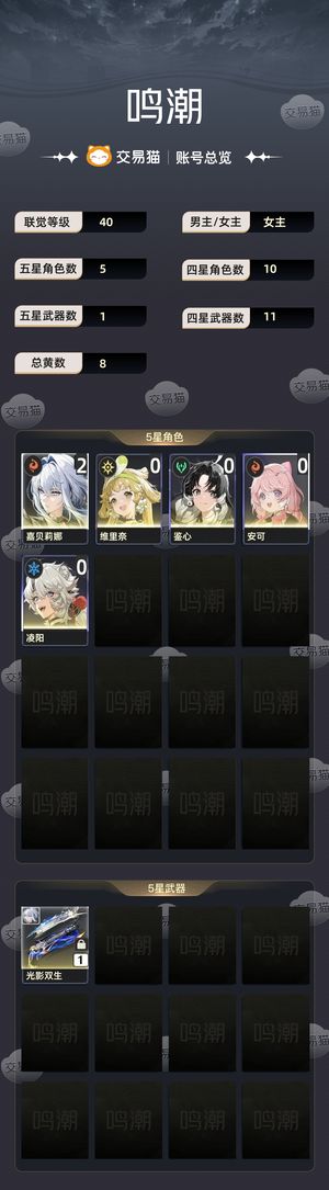 鸣潮【40级】21嘉贝莉娜