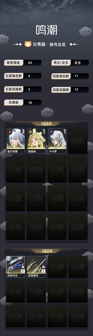 鸣潮【43级】31嘉贝莉娜