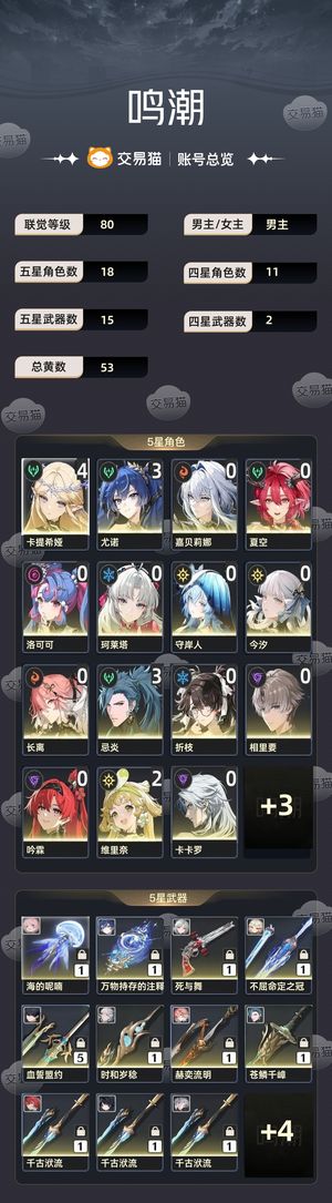 鸣潮【80级】 不玩了，退坑了