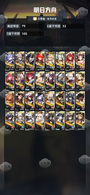明日方舟【79级】ew逻哥祥子新能黍余等多超大杯