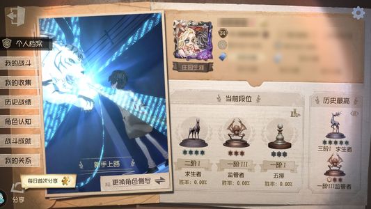 第五人格【34级】 结晶体太宰23金89紫转移号