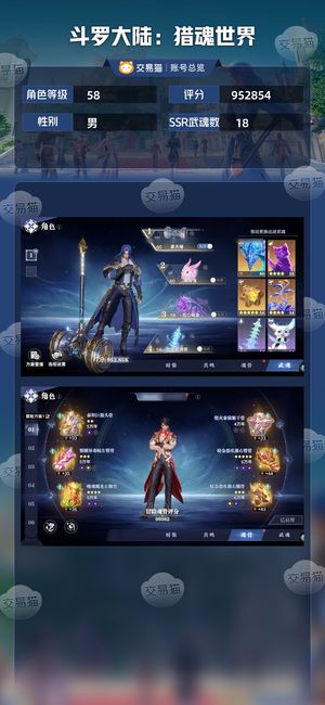 斗罗大陆：猎魂世界【58级】 可议价随缘出
