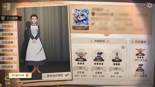 第五人格【10级】 伊莎贝拉单金小号，