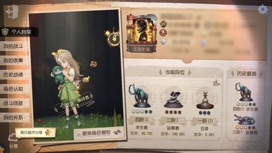 第五人格【39级】 渔女小情号