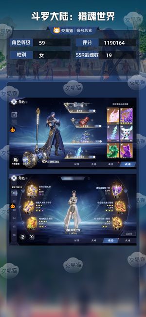 斗罗大陆：猎魂世界【59级】双锤神赐流大小月卡