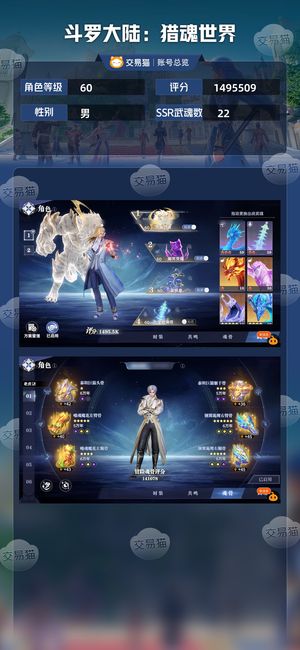 斗罗大陆：猎魂世界【60级】红5老虎顶尖号，二队神赐红3锤