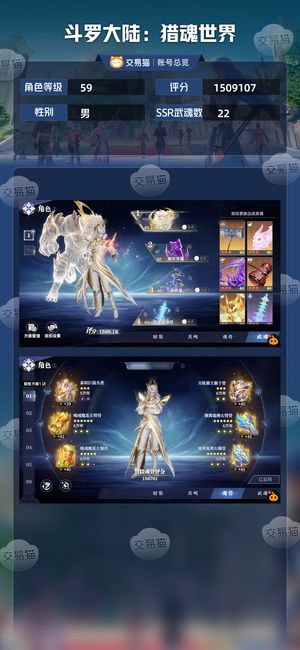 斗罗大陆：猎魂世界【59级】榜一红5虎准红四神赐唐昊