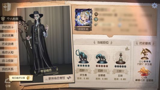 第五人格【78级】气象学家双金皮，心患两对金皮