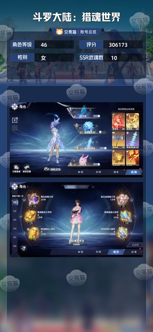 斗罗大陆：猎魂世界【46级】红2蓝龙红1荣荣