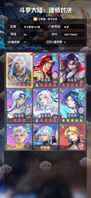 斗罗大陆：魂师对决【长老,60级】神使王林甲胄sp魂灵全红5