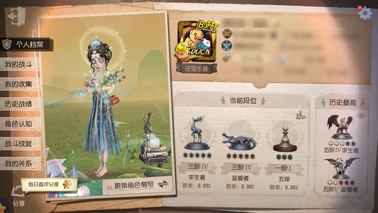 第五人格【30级】 司药寻宝贵族4金22紫转移号