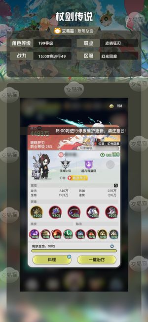 杖剑传说【199级】精氪斗士，玩不动了