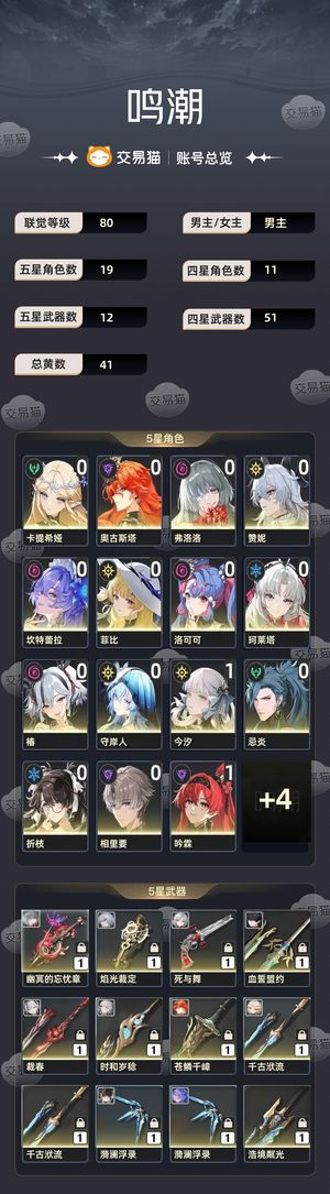 鸣潮【80级】 鸣潮成品号