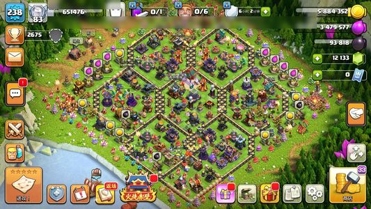 部落冲突【17本 繁荣度83 奖杯2675】17满本高科1.2万宝石