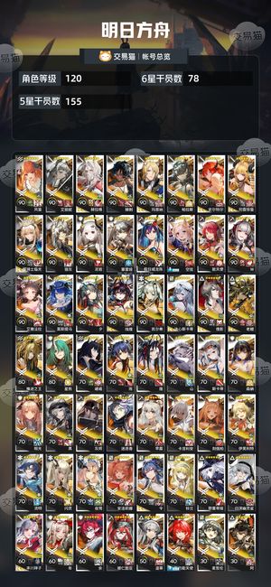 明日方舟【120级】死绑号满潜玛恩纳出号极品不刀