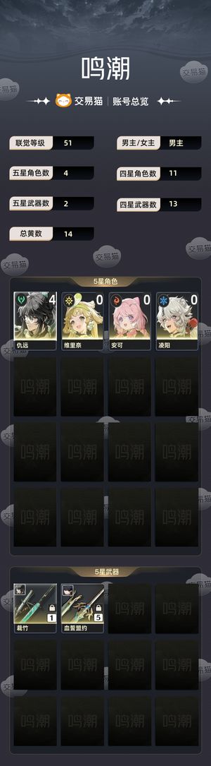 鸣潮【51级】 鸣潮成品号