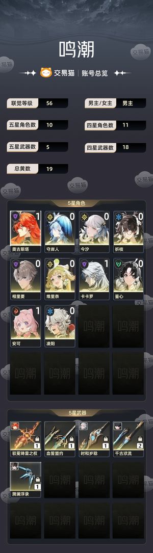 鸣潮【56级】 退游了，自己看