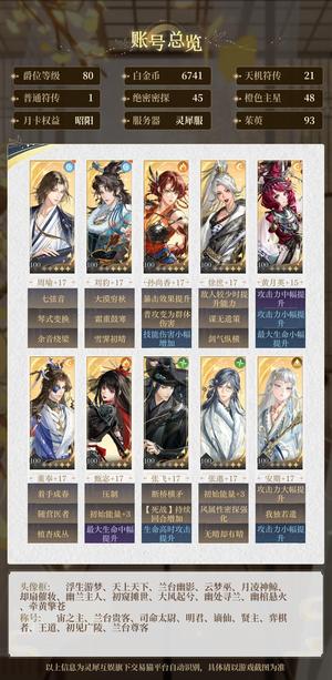 如鸢【80级】 学业问题不玩了 价格可商议