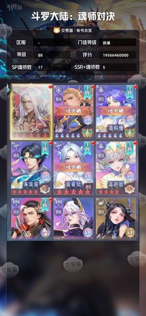 斗罗大陆：魂师对决【供奉,88级】 斗罗大陆：魂师对决