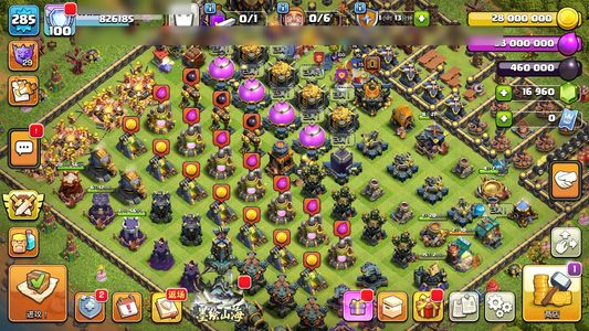 部落冲突【17本 繁荣度100 联赛等级飞龙29】 17本6农宝石16770满王