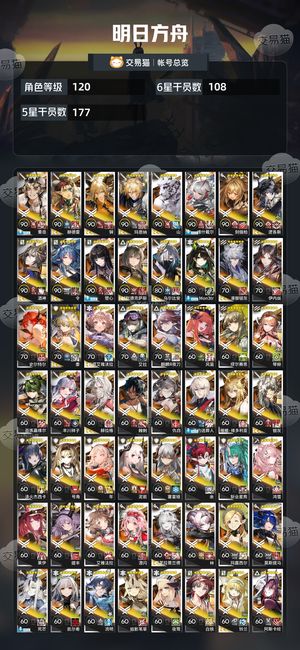 明日方舟【120级】全联动，全年限