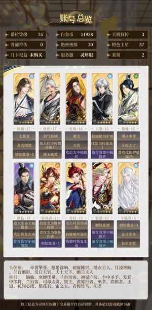 如鸢【75级】 75级开服账号