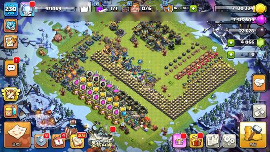 部落冲突【18本 繁荣度115 联赛等级雷龙32】17本满，刚刚升的18