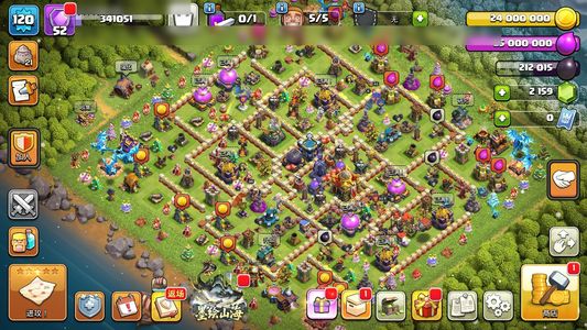 部落冲突【16本 繁荣度5 联赛等级戈仑石人21】16本高科技