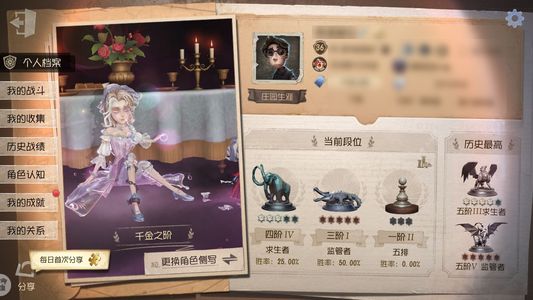 第五人格【36级】调酒限定金等多金