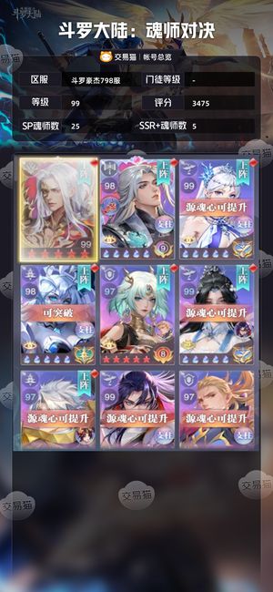 斗罗大陆：魂师对决【 ,99级】双神法则 王林神位骨全员神环