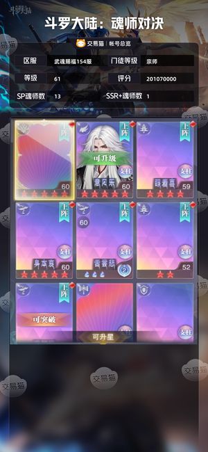斗罗大陆：魂师对决【宗师,61级】顶级宗师号