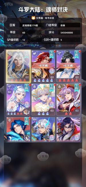 斗罗大陆：魂师对决【供奉,60级】 顶氪供奉，王林，雪帝荣荣萝莉皮