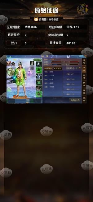 原始征途【等级123套装星级0】 十一星套，12星差3 高累充