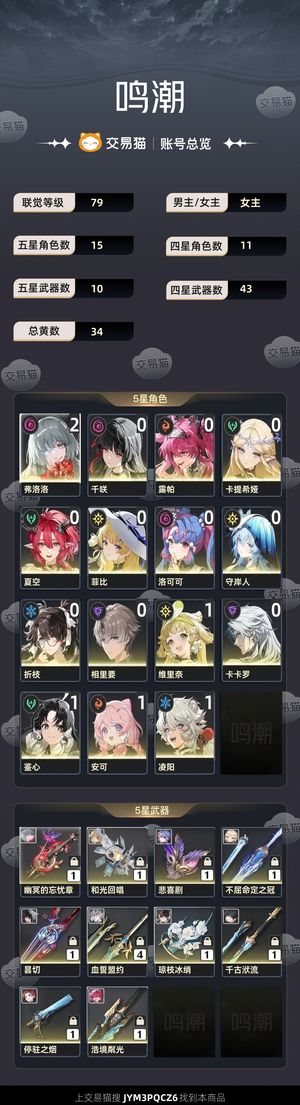 鸣潮【79级】 玩其他游戏了