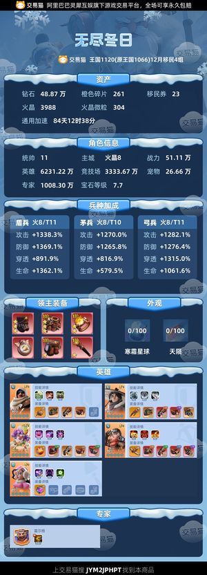 无尽冬日【统帅11级】四组 精氪 全火8t11盾弓