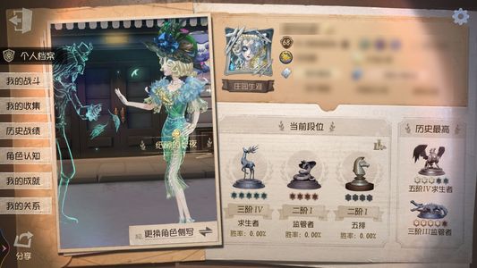 第五人格【68级】典狱长 猎印 白泽 试运者太宰