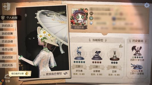 第五人格【35级】 走过路过不要错过