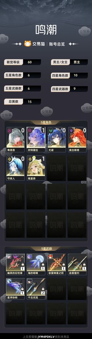 鸣潮【60级】 日月队和弗坎队