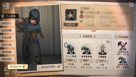 第五人格【26级】小号出售。