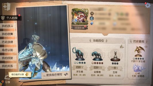 第五人格【78级】 文豪f3祭祀限定skull