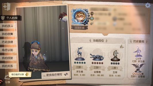 第五人格【116级】 真相小姐灵狐初拥800皮