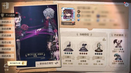 第五人格【61级】第五官服多限定号