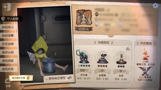 第五人格【109级】小女孩二限，多美皮