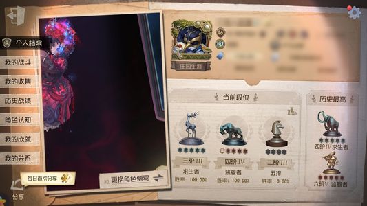 第五人格【46级】 13金61紫11000紫薯老号