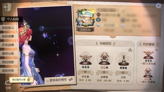 第五人格【14级】有渔女金皮金挂