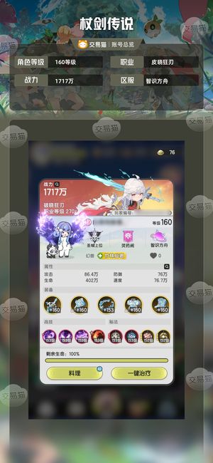 杖剑传说【160级 】大翅膀，好多砖