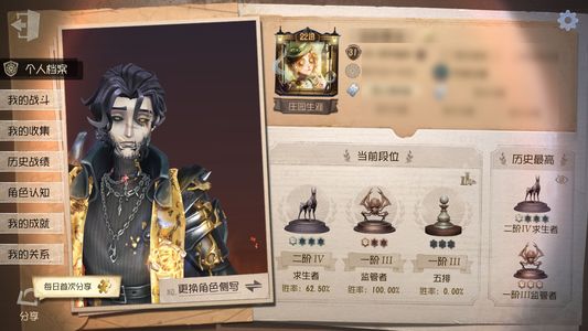 第五人格【31级】21000多紫薯