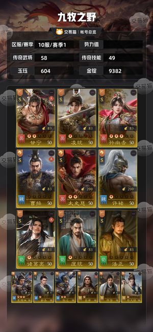 九牧之野【赛季1】累出4皇，现有12500+元宝