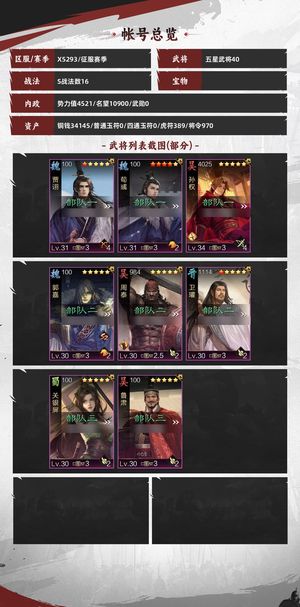 率土之滨大成魏智，马超，孙权，多皮肤号